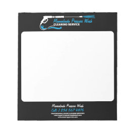 Svart tryck Kraftig Tvätt Professionell Rengöring Anteckningsblock