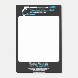 Svart tryckkraft Tvättande Pro Clean Post-it Block