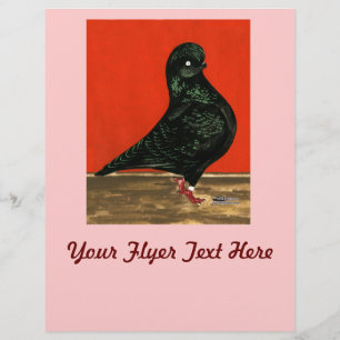 Svart Tumbler Duv Vattenfärg Reklamblad