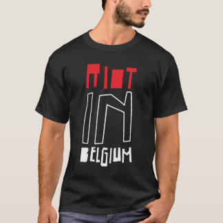 Svart tumult i den Belgien skjortan T Shirt