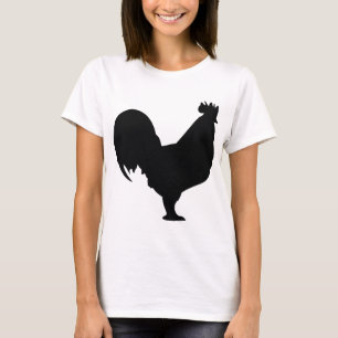 svart tuppsymbol tee shirt