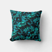 Svart & turkos elegant blomsterform