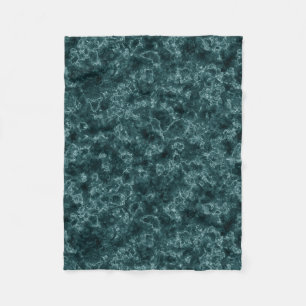 Svart turkos marmor fleecefilt