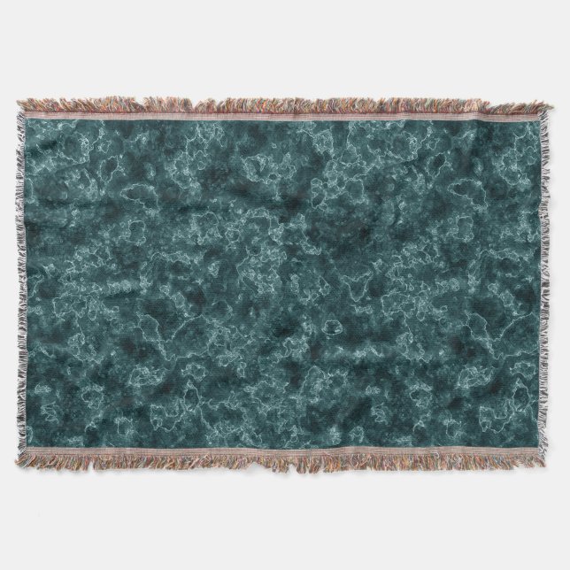 Svart turkos marmor mysfilt (Framsidan)