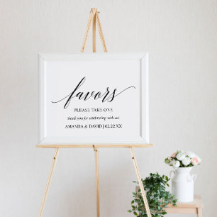 Svart typografi av Elegantens favoritsignaturer Poster