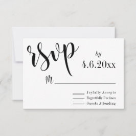 Svart typografi med Bokeh-bakgrund, elegant enkel OSA Kort