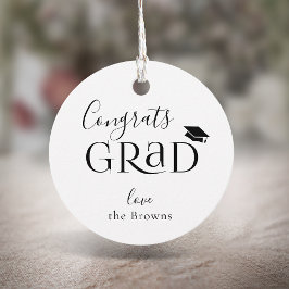 Svart typografi Modern Student tackar dig för favo Gåvor Etiketter