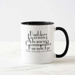 Svart typografi stolthet mugg