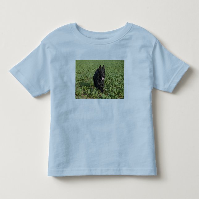 Svart tysk herde för Lacquer Tee (Framsida)