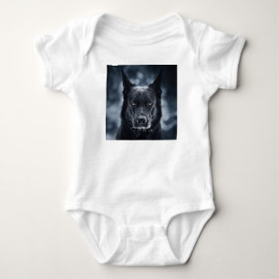 Svart tysk herde t shirt
