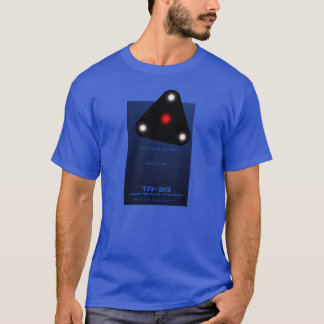 Svart UFO för triangel TR-3B Tee