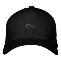 Svart Ull-Hat KING Stilig Självsäkert Gatumode
