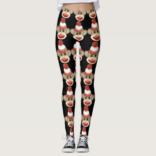 Svart unik Retro flåsandeanpassningsbar för sock Leggings