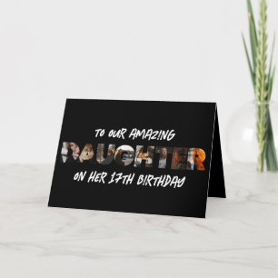 Svart unik text från Brev med dotterfotografi på f Kort
