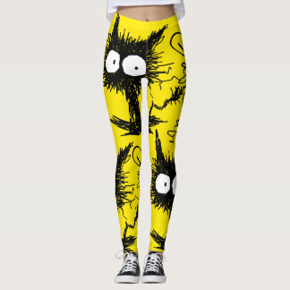 Svart Unkempt kattungeGabiGabi gult Leggings
