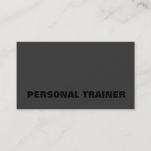Svart ut tränare Fitness Sport Visitkort