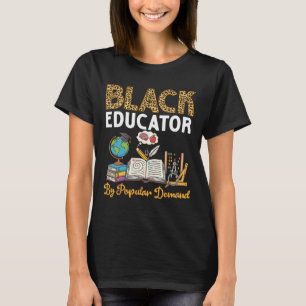 Svart utbildare efter populär efterfrågan Djurmöns T Shirt