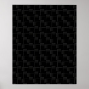 Svart utcheckad mönster poster