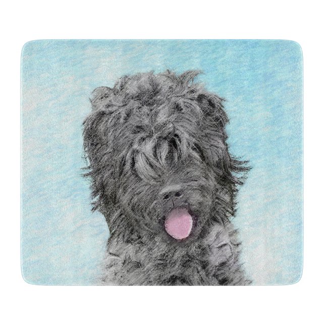 Svart utskrift av ryska terrier - Cute Original Hu (Framsidan)