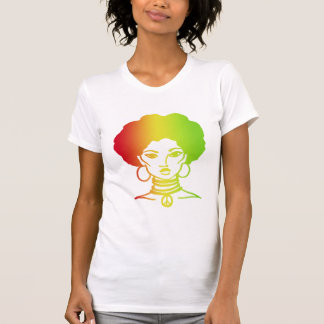 SVART UTSLAGSPLATS FÖR AFROLICOUS T-SHIRT