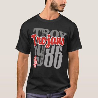 Svart utslagsplats för Troy Trojans Tee Shirt