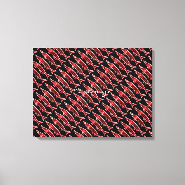 svart val Thunder_Cove Canvastryck (Framsida)