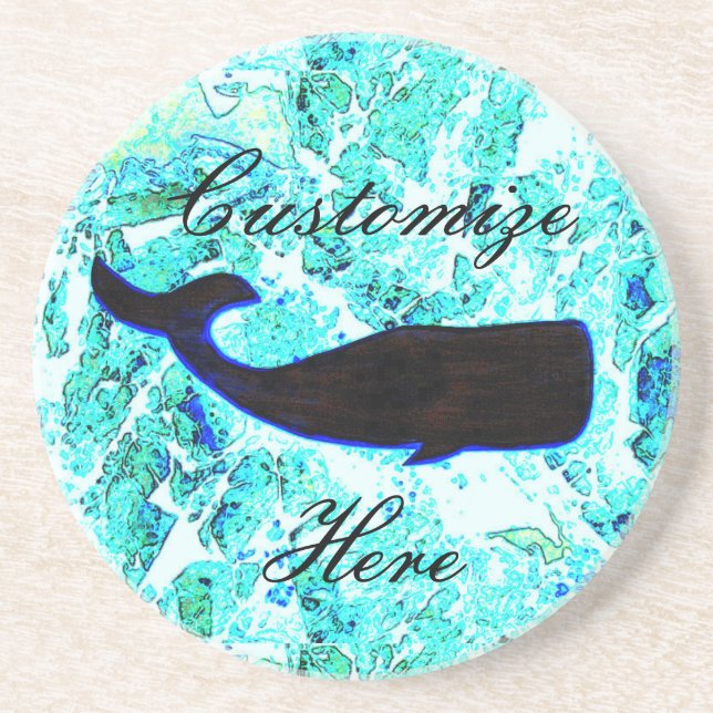 svart valblått underlägg sandsten (Framsidan)