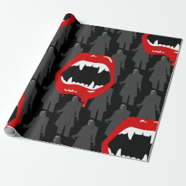 Svart vampyrfangs nosferatu pooky svart presentpapper