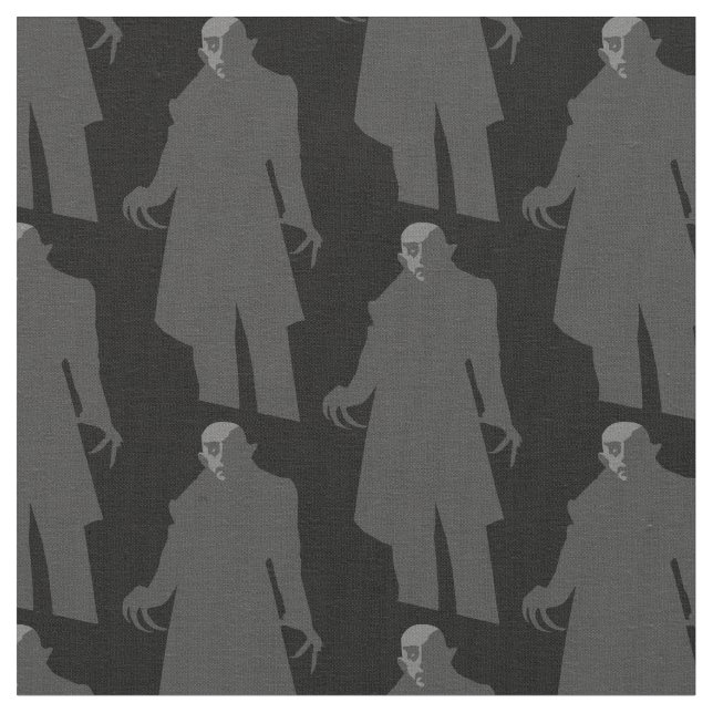 svart vampyrnosferatu-pookus svart tyg (Närbild)