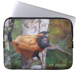 Svart-vänd mot lejon Tamarinlaptop sleeve