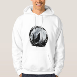 Svart Varg Hoodie