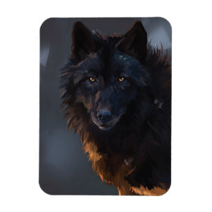 Svart Varg Magnet