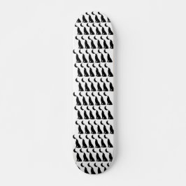 Svart Varg Måne Skateboard Present till Tonårspojk