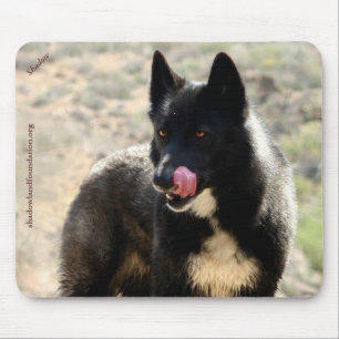 Svart varg Mousepad Musmatta