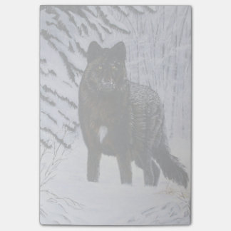 Svart varg post-it block