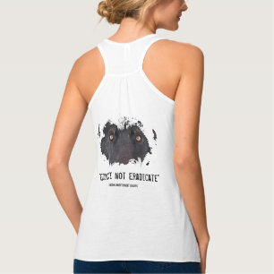 Svart vargögon linne med racerback 