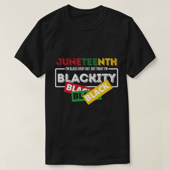 Svart varje dag, men i dag är han svart t shirt (Design framsida)