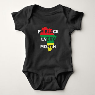 Svart varje månad Naturliga melaninrötter i Afri T Shirt