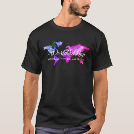Svart Världsresa Glob Resebyrå T Shirt