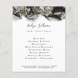 svart vätska marmor Design Flyer