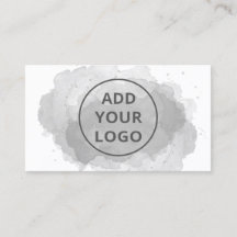 Svart vattenfärgspensel överför din logotyp