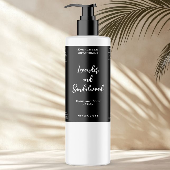 Svart vattentät kosmetikaetikett flaska (Skapare uppladdad)