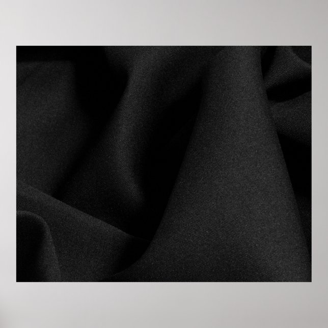 Svart vävnadsmaterial poster (Framsidan)