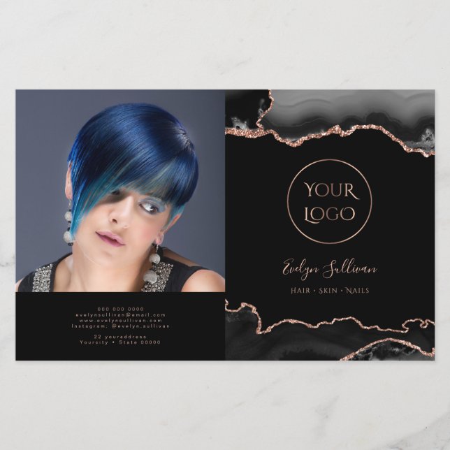 Svart, veck broschyr (Framsida)