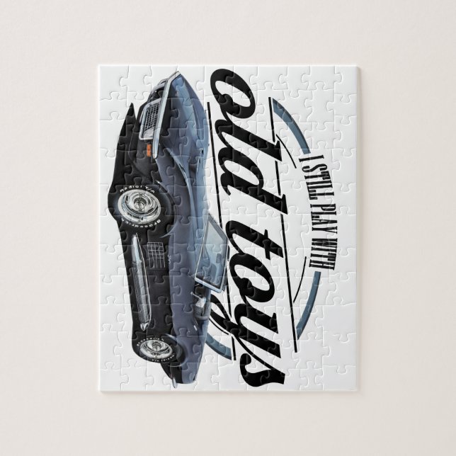 svart vette för gammala leksaker pussel (Vertikal)