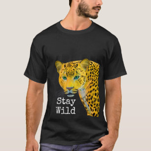 Svart Vild för att behålla inspirationsleopard T Shirt