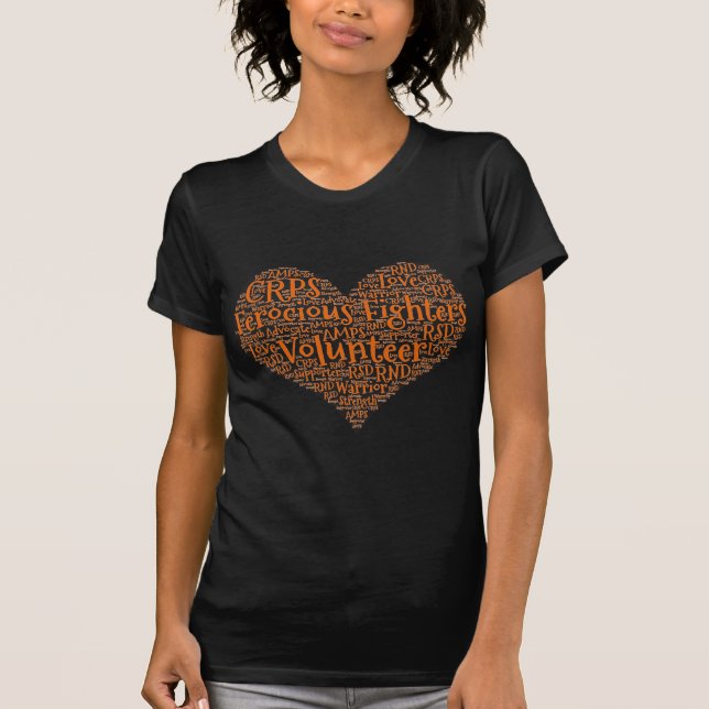 Svart vild kämpevolontärskjorta t shirt (Framsida)