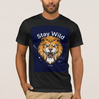 svart vild t-shirt