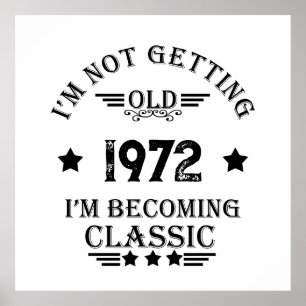 Svart vintage av personligens födelsedagspresent poster