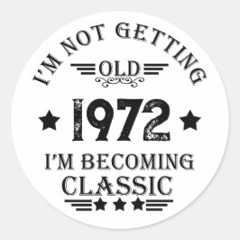 Svart vintage av personligens födelsedagspresent runt klistermärke